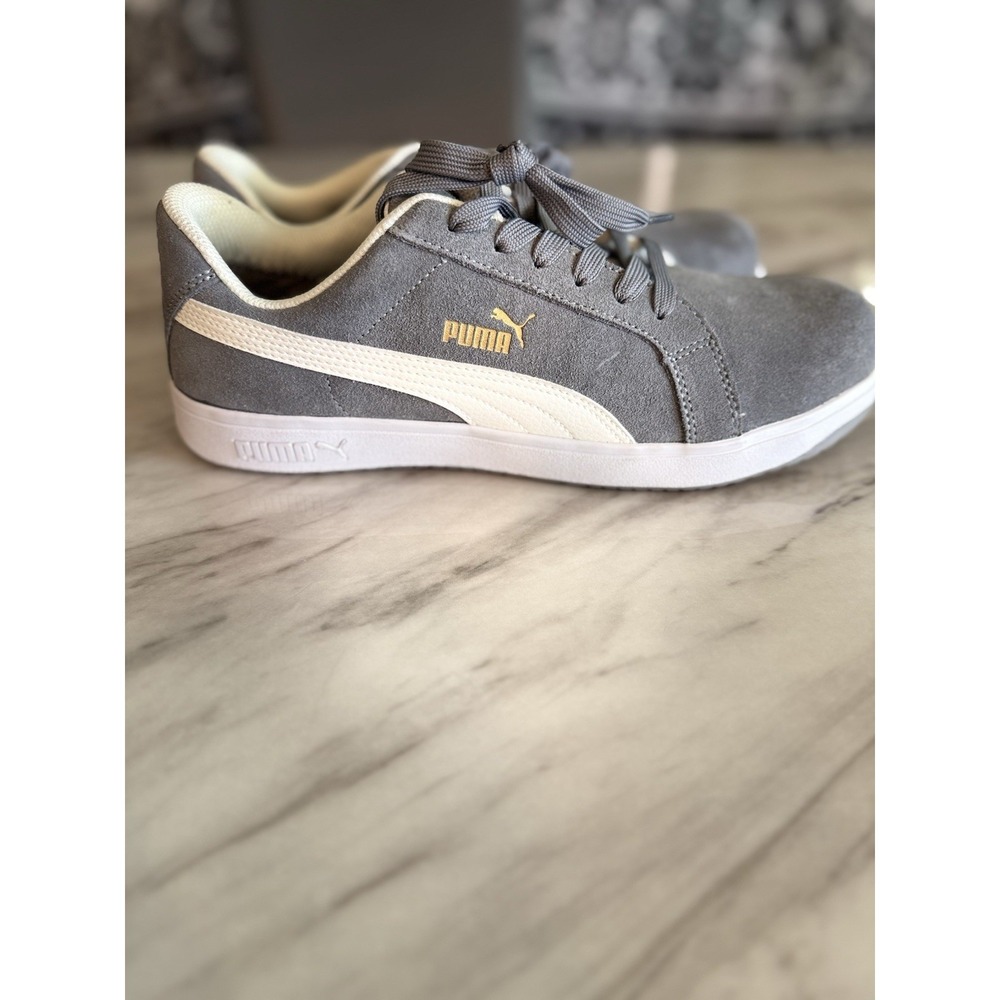 PUMA Safety Men's Iconic Low Composite Toe SD Work Shoes Grey Suede - Size 12